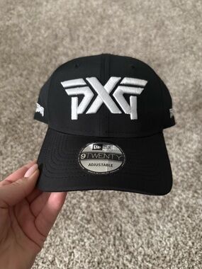 PXG Black Cap with White Embroidered Logo